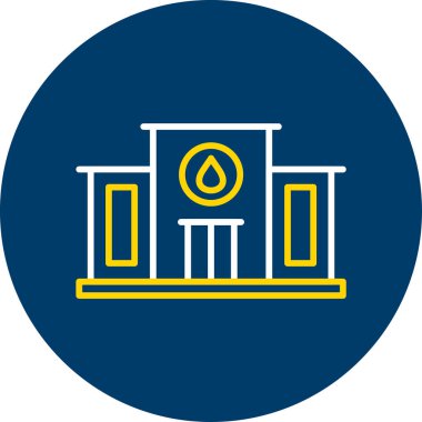 Bir ağaç simgesinin vektör illüstrasyonu