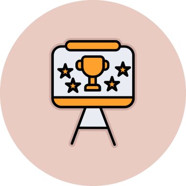 Ödül. Web simgesi basit illüstrasyon