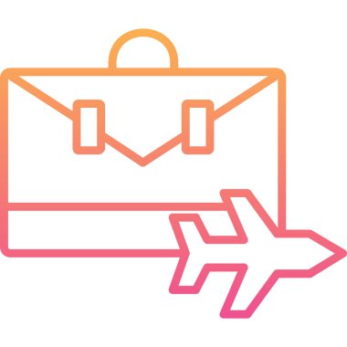 Bir torba simgesinin vektör illüstrasyonu