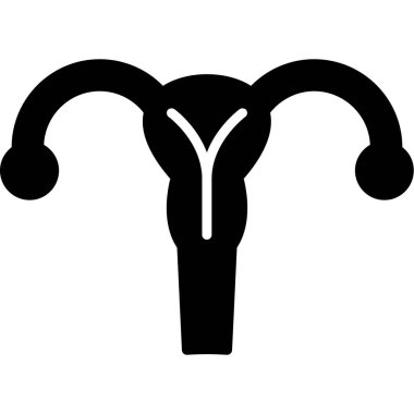 İnsan üreme sistemi simgesi. İnsan sistem sistem vektör çizgisi düz izole