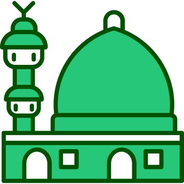 Cami simgesi vektör illüstrasyonu