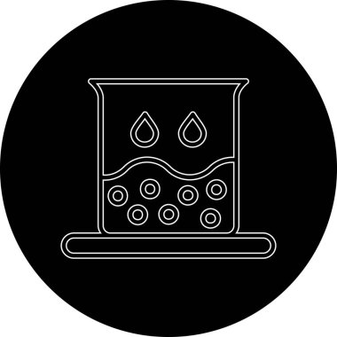 Bir gaz simgesinin vektör illüstrasyonu