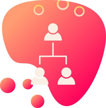 Sosyal ağ vektör simgesi olan insanlar