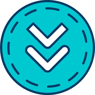 İşaretleme simgesi vektör illüstrasyonunu kontrol et