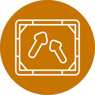 Bir araba simgesinin vektör illüstrasyonu