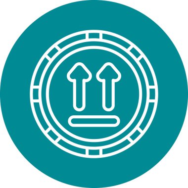 Yol İşaretinin vektör simgesi