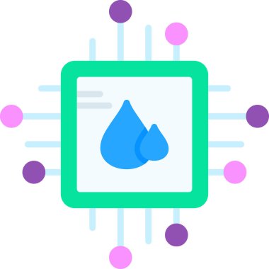 Su damlası. Web simgesi