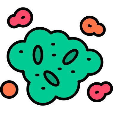 Çizgi film çiçeğinin vektör illüstrasyonu