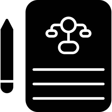 belge simgesi vektör illüstrasyonu