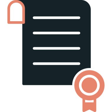 belge simgesi vektör illüstrasyonu