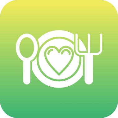 Gıda simgesinin vektör illüstrasyonu