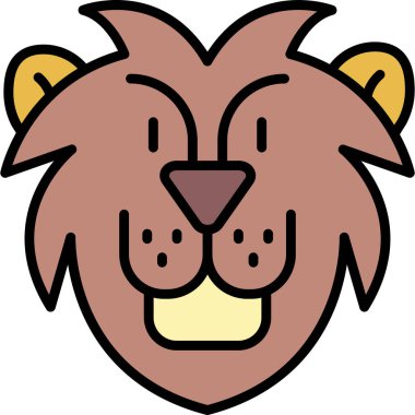 Aslan başı simgesi, çizgi film simgesi