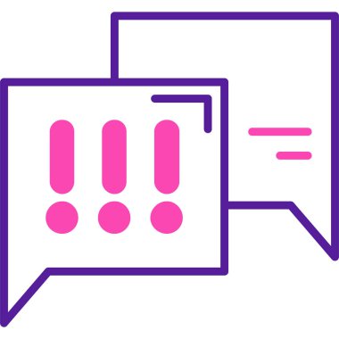 Konuşma simgesi, vektör illüstrasyonu