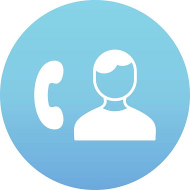 trend düz biçimli çağrı simgesi izole edildi.