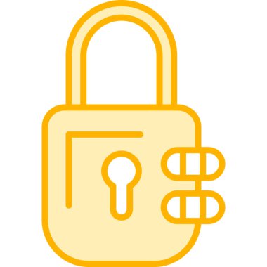 Kilit simgesi. vektör illüstrasyonu