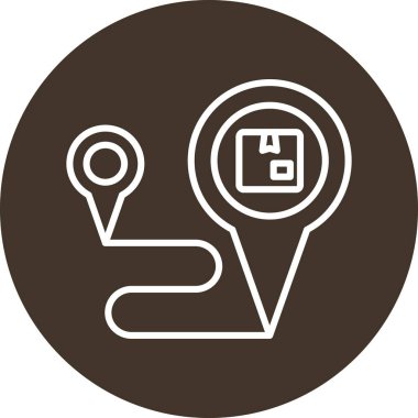 konum simgesi vektör illüstrasyonu