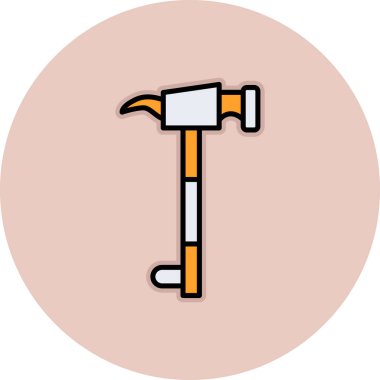 Çekiç ve çekicin vektör çizimi