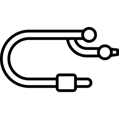 Kablo. Web simgesi basit tasarım