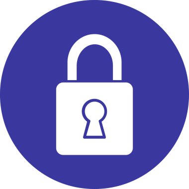 Asma kilidin vektör illüstrasyonu