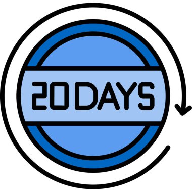 Vektör illüstrasyonunun bitmesine 20 gün