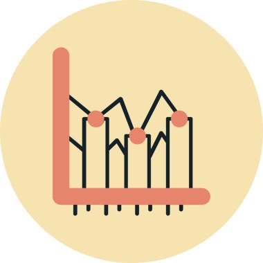 grafik renkli vektör simgesi