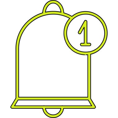 Vektör çizim karikatür bir numara