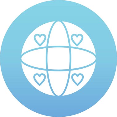 Bir kalp simgesinin vektör illüstrasyonu