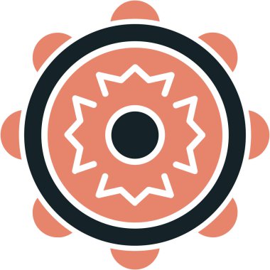 Çiçek. Web simgesi basit illüstrasyon