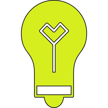 Dosya ana hatları biçiminde ampul yaratıcı fikir simgesi