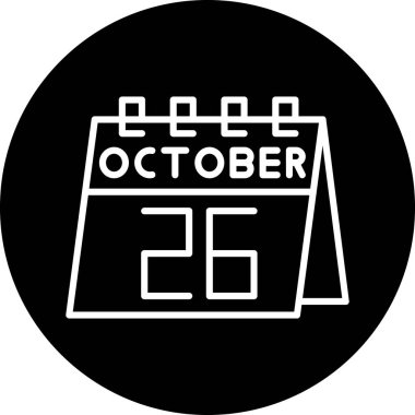 Takvim simgesi, vektör çizimi