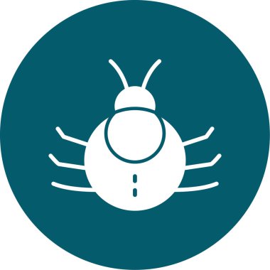 vector illustration of bug modern icon