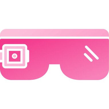 Gözlük ikonu. Beyaz arkaplanda izole edilmiş web tasarımı için güneş gözlüğü vektör simgelerinin izometriği