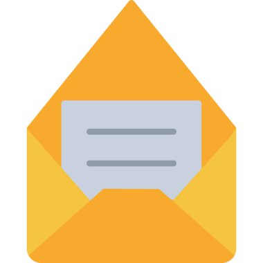 posta düz vektör simgesi