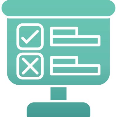 kontrol listesi simgesi vektör illüstrasyonu