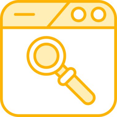 Ara. Web simgesi basit illüstrasyon