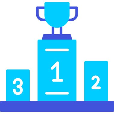 Podyum. Web simgesi basit illüstrasyon