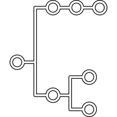 devre teknolojisi simgesi vektör illüstrasyonu