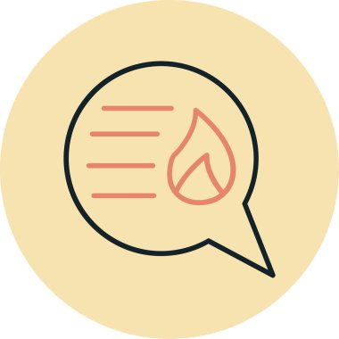 Sohbet simgesi vektör illüstrasyonu