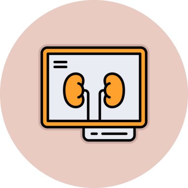 Modern bir tablet simgesinin vektör illüstrasyonu