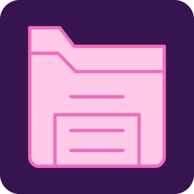 Belge. Web simgesi basit illüstrasyon