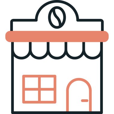 Ev. Web simgesi basit illüstrasyon