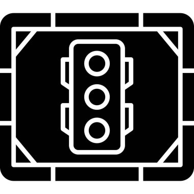 araba motoru simgesi, vektör çizimi beyaz arkaplanda izole edildi