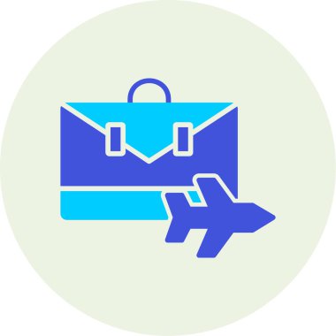 Bir torba simgesinin vektör illüstrasyonu