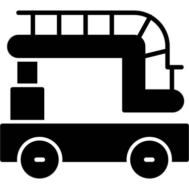 otomobil taşıma simgesi ana hat biçiminde