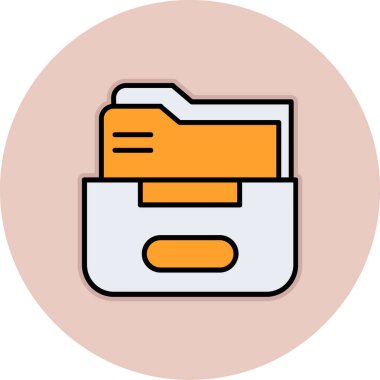 belge simgesi vektör illüstrasyonu