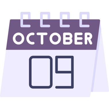 Takvim simgesinin vektör illüstrasyonu