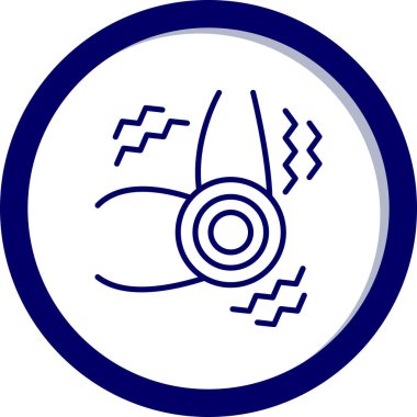 Dairesel testere ikonu. vektör illüstrasyonu