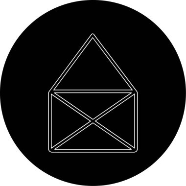 zarf e- posta simgesi vektör illüstrasyonu