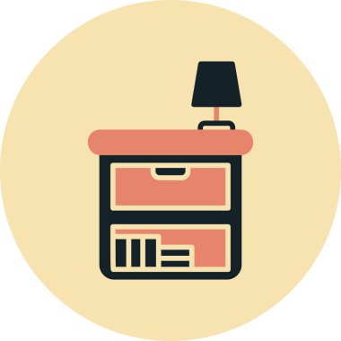 Dolap. Web simgesi basit illüstrasyon