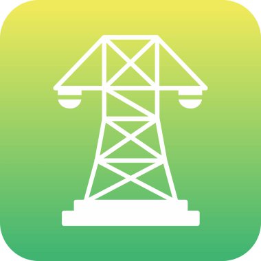vektör enerji kulesi simgesi